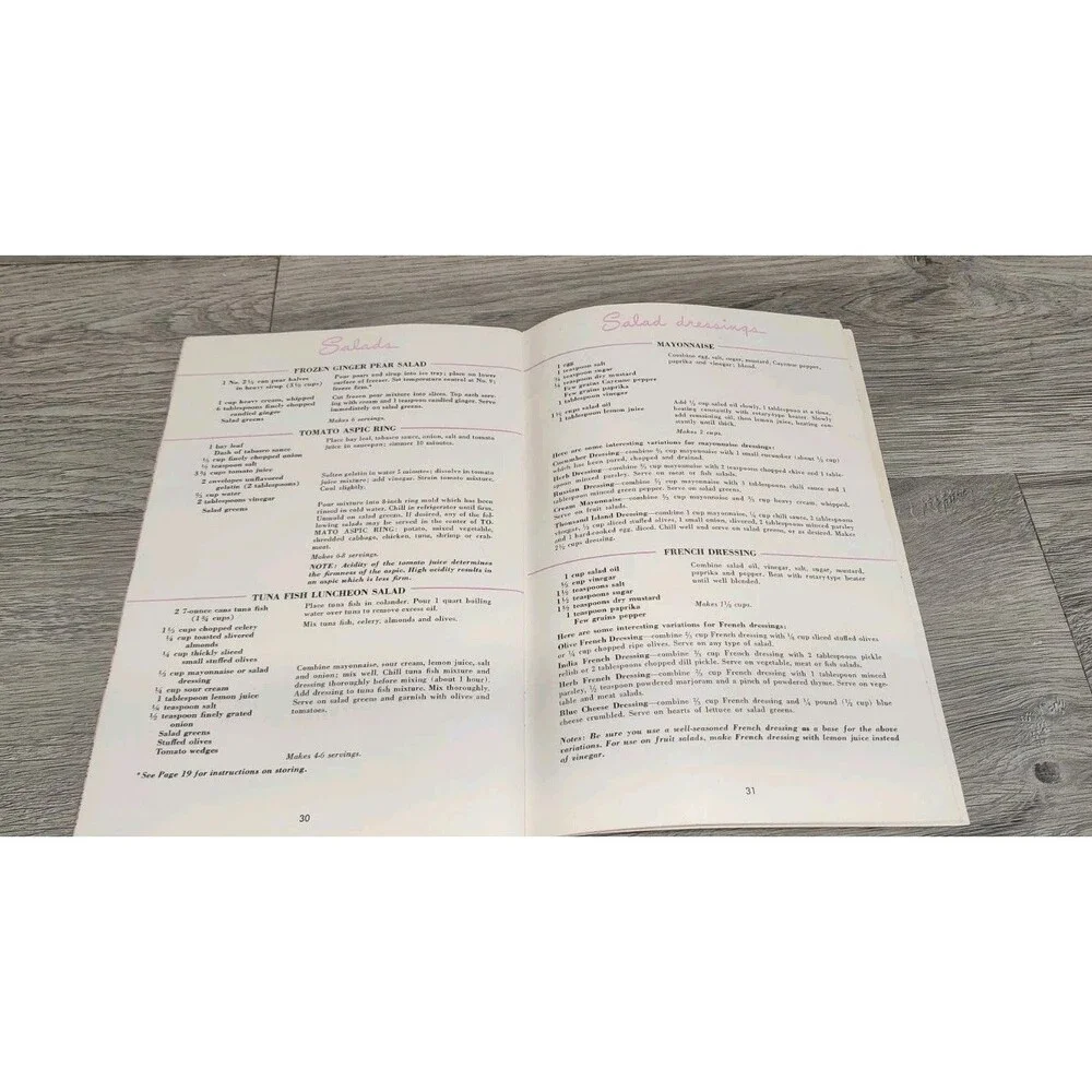 VTG General Electric Refrigerator Manual, Recipe Cookbook GE Ephemera, 1950s